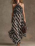 Women's Striped Spaghetti-strap Dress