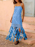 Stylish And Elegant Snake-print Chiffon Dress With Ruffled Collar