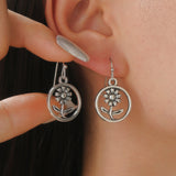Ancient Silver Dolphin Earrings