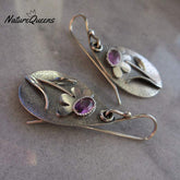 Three-Dimensional Floral Retro Earrings