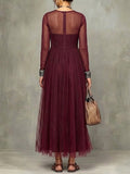Stylish, Flowy Mesh Dress