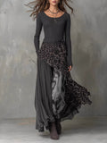 Women's Bohemian Print Maxi Dress