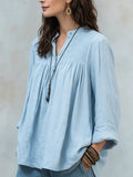 Women's Cotton-linen Textured Shirt