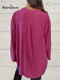 Women's Casual Sequin Patchwork Shirt