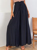 Women's Casual High-waisted Wide-leg Loose-fit Fashion Trousers
