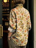 Women's Colorful Flowers Print Shirt