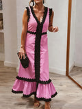 Women's Elegant & Refined Casual V-Neck Dress