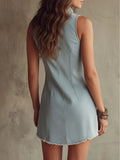 Women's Vintage Washed Denim Style Casual Dress