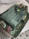 Women's Cotton and Linen Casual Shirt