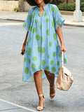 Loose And Comfortable Polka-dot Dress