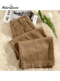 Women's Cotton And Linen Casual Pants