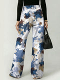 Colorful Speckle Decorative Pattern Women's Casual Denim Pants