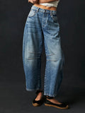 Women's Casual Simple Denim Cotton Pants