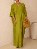 Women's Vacation Style Loose Robe Dress