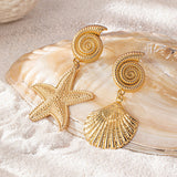 Idyllia Starfish Stud Earrings